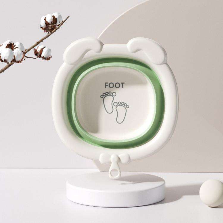 Children Silicone Folding Washbasin Portable Thickened Hangable Butt Washbasin For Babies, Color:...