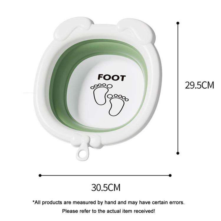 Children Silicone Folding Washbasin Portable Thickened Hangable Butt Washbasin For Babies, Color:...