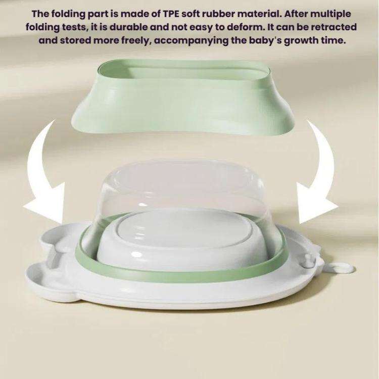 Children Silicone Folding Washbasin Portable Thickened Hangable Butt Washbasin For Babies, Color:...