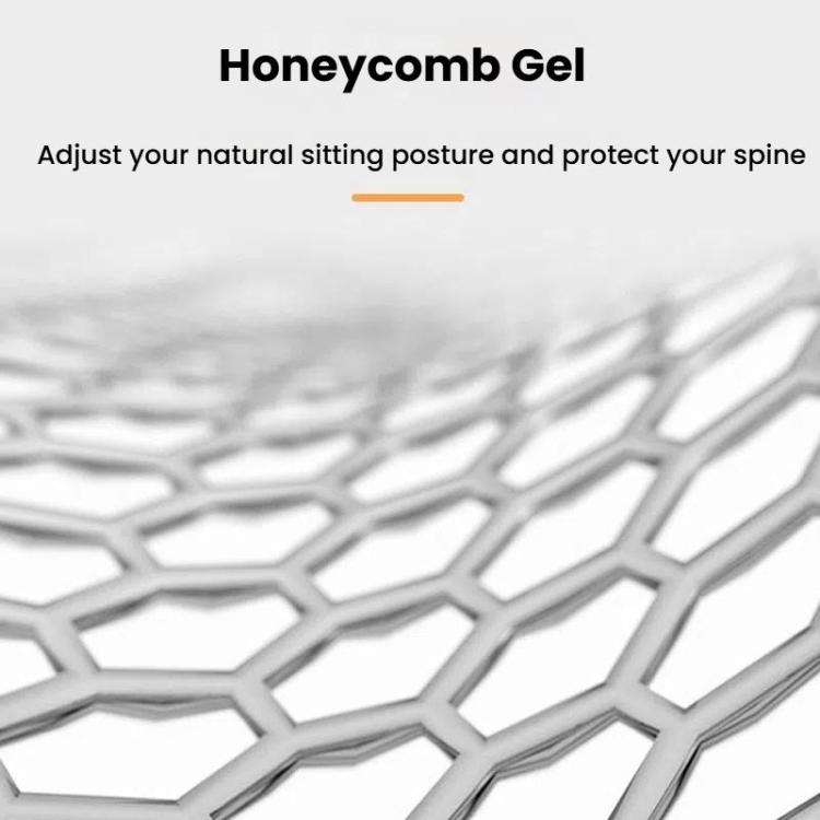45x42x3.5cm Car Honeycomb Gel Seat Cushion Breathable Ice Silk Cushion(Blue)