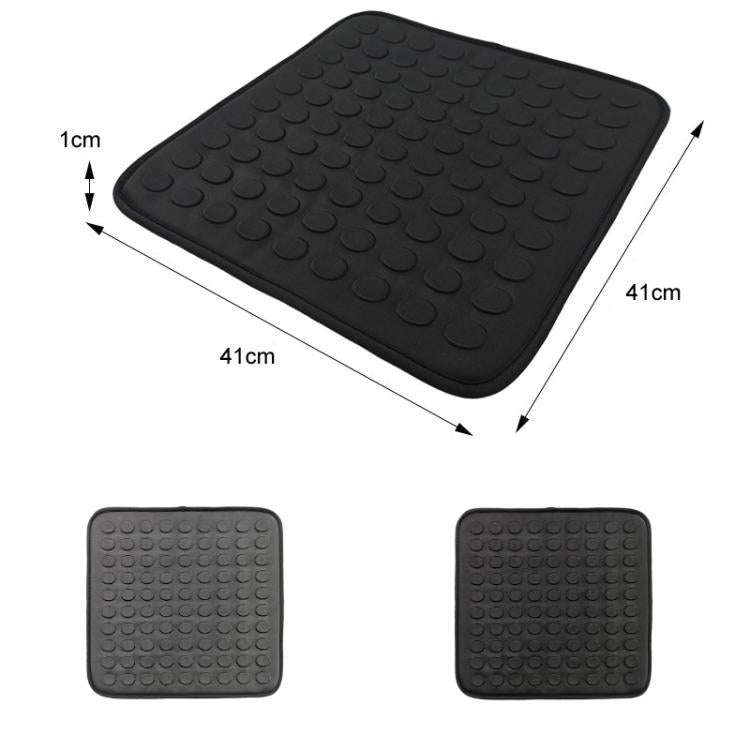 41x41x1cm Car Office Gel Breathable Chair Cushion(Black)