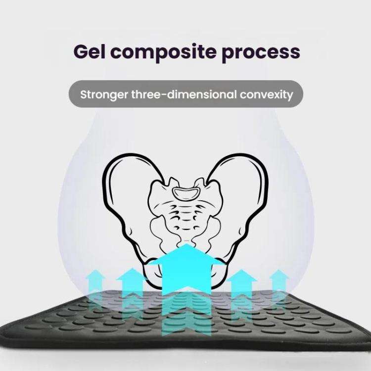 41x41x1cm Car Office Gel Breathable Chair Cushion(Black)