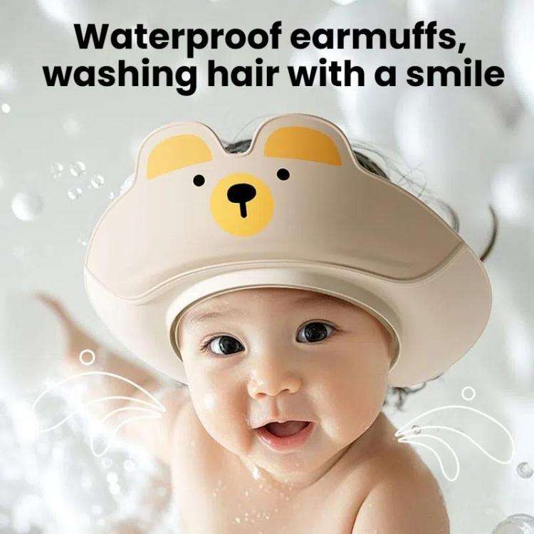 Children Shampoo Cap Shower Hat Waterproof Ear Protection Double Layer Portable Foldable Shower C...