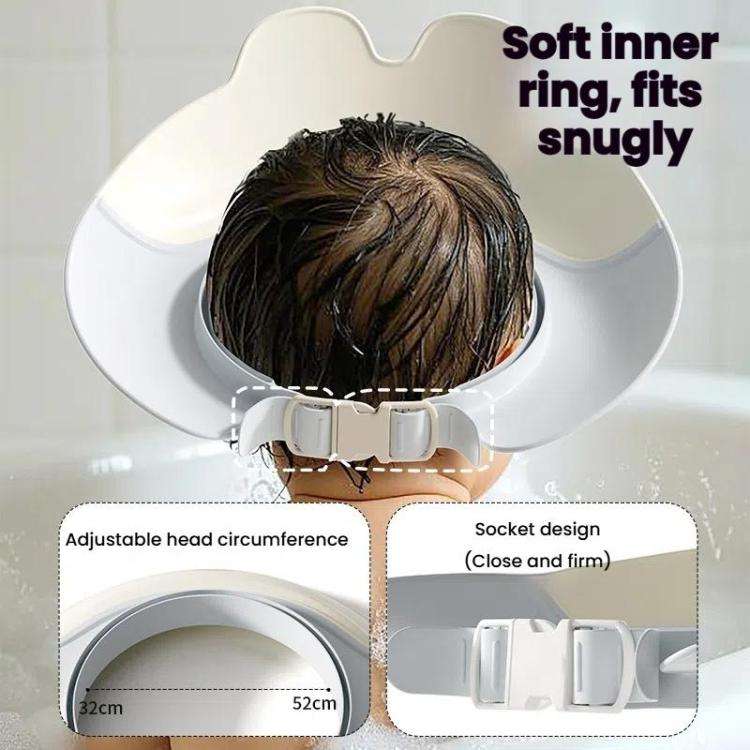 Children Shampoo Cap Shower Hat Waterproof Ear Protection Double Layer Portable Foldable Shower C...