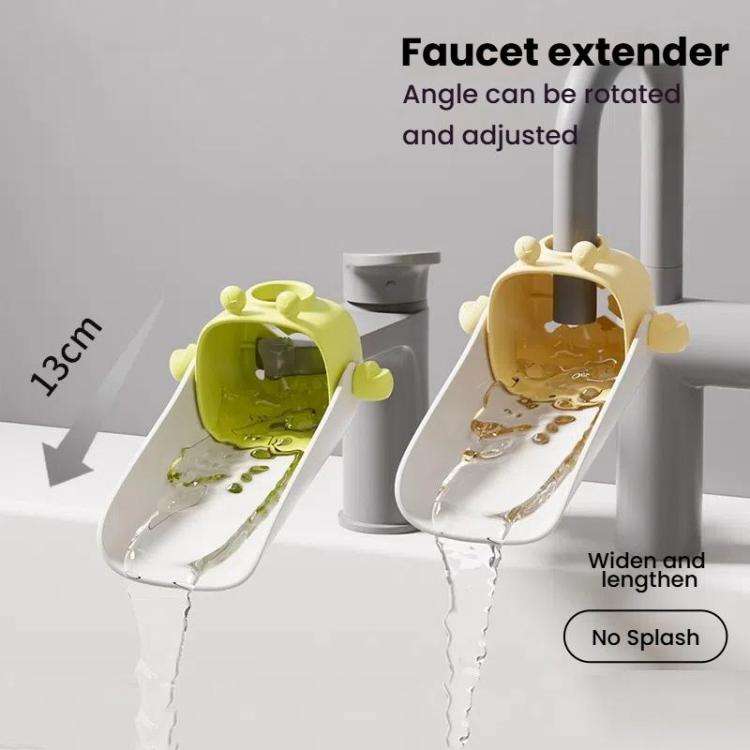 Children Silicone Faucet Extender Household Splashproof Baby Cartoon Handwashing Faucet Extender(...