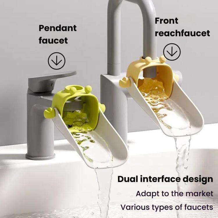 Children Silicone Faucet Extender Household Splashproof Baby Cartoon Handwashing Faucet Extender(...