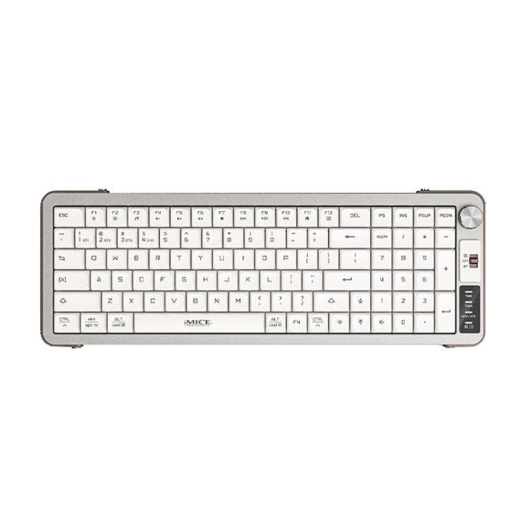 IMICE AN-800 Wireless Bluetooth Dual Mode Scissor Foot Structure Silent Keyboard(White)