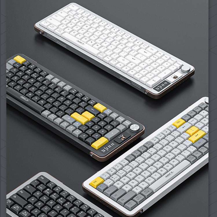 IMICE AN-800 Wireless Bluetooth Dual Mode Scissor Foot Structure Silent Keyboard(White)