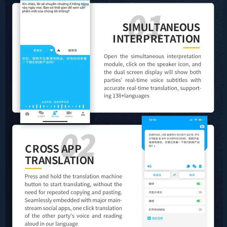 Basic Version Multilingual Mini Translator Real-Time Voice To Text Translation For Travel, Busine...