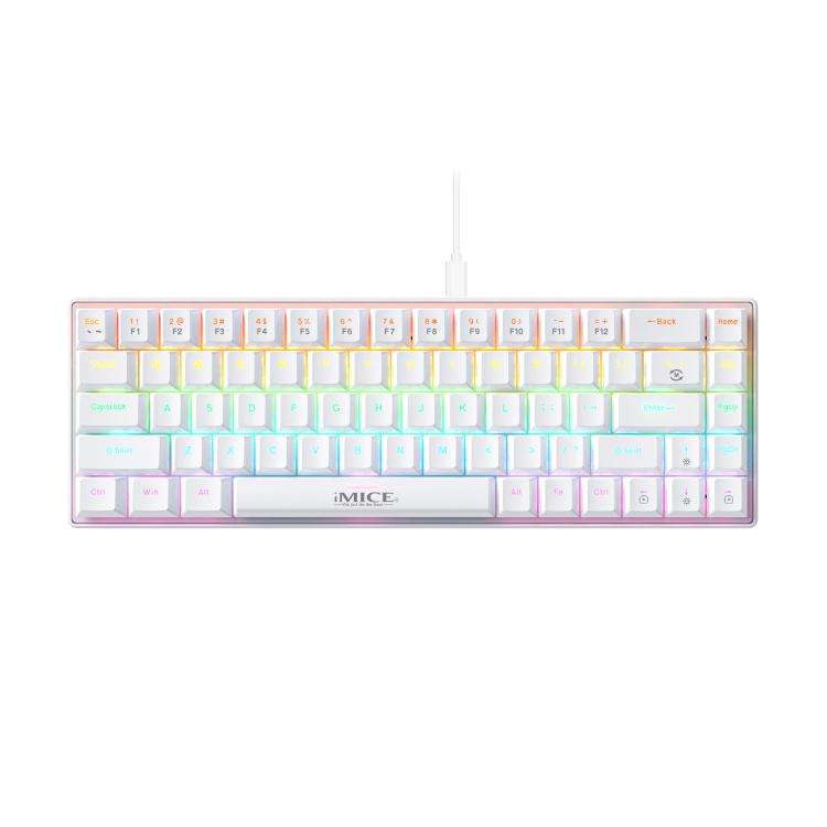 iMICE GK-690 Type-C Wired Mechanical Keyboard(White)