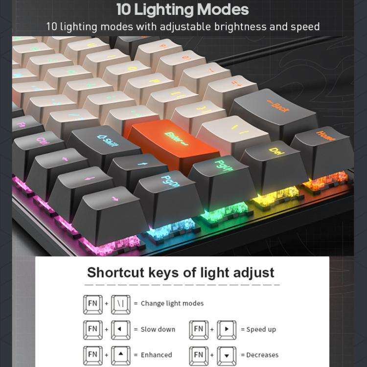 iMICE GK-690 Type-C Wired Mechanical Keyboard(Black)