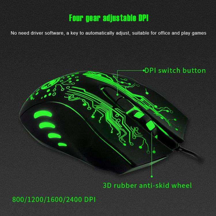 iMICE X9 USB Gaming Optical Wired Mouse(Black)
