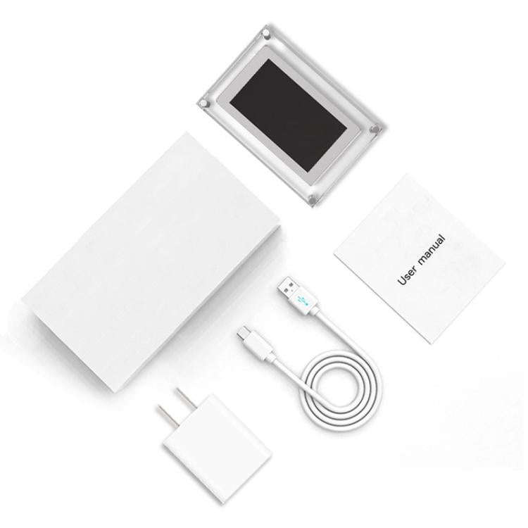 10.1 inch Transparent Acrylic Digital Photo Frame Video Picture Music Player Electronic Album Gif...