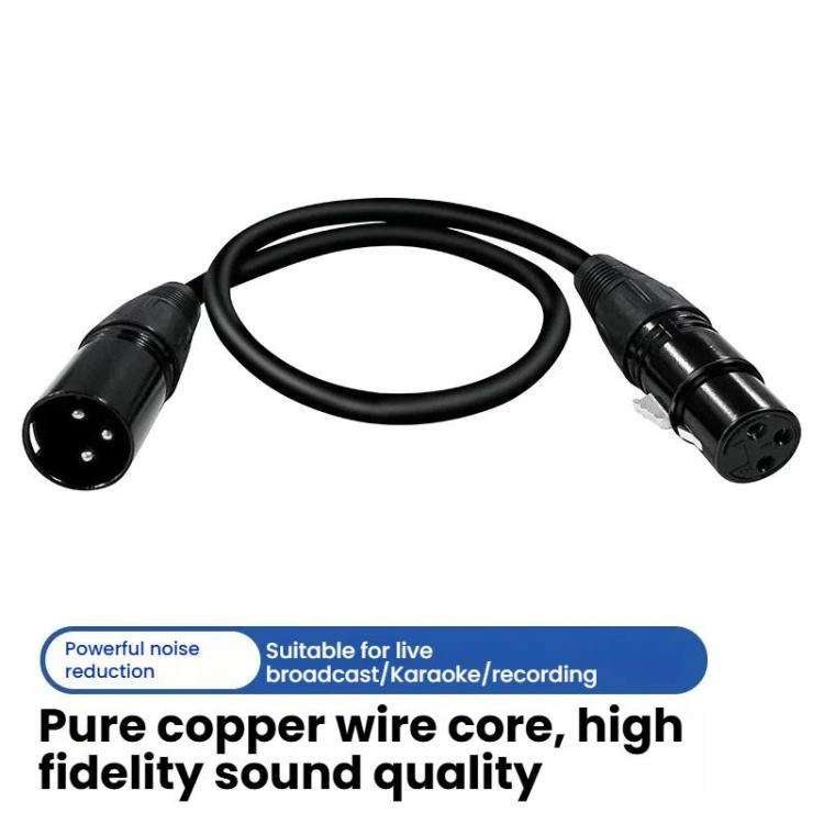 VEGGIEG Male to Female Microphone Stereo Microphone Cable Amplifier XLR Balanced Copper Cannon Au...
