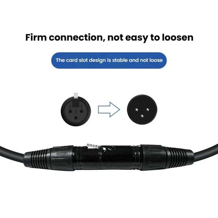 VEGGIEG Male to Female Microphone Stereo Microphone Cable Amplifier XLR Balanced Copper Cannon Au...