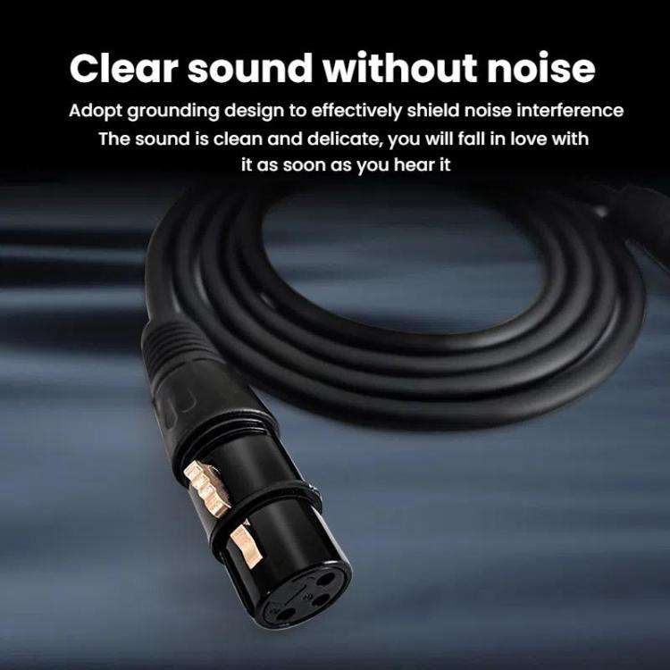 VEGGIEG Male to Female Microphone Stereo Microphone Cable Amplifier XLR Balanced Copper Cannon Au...