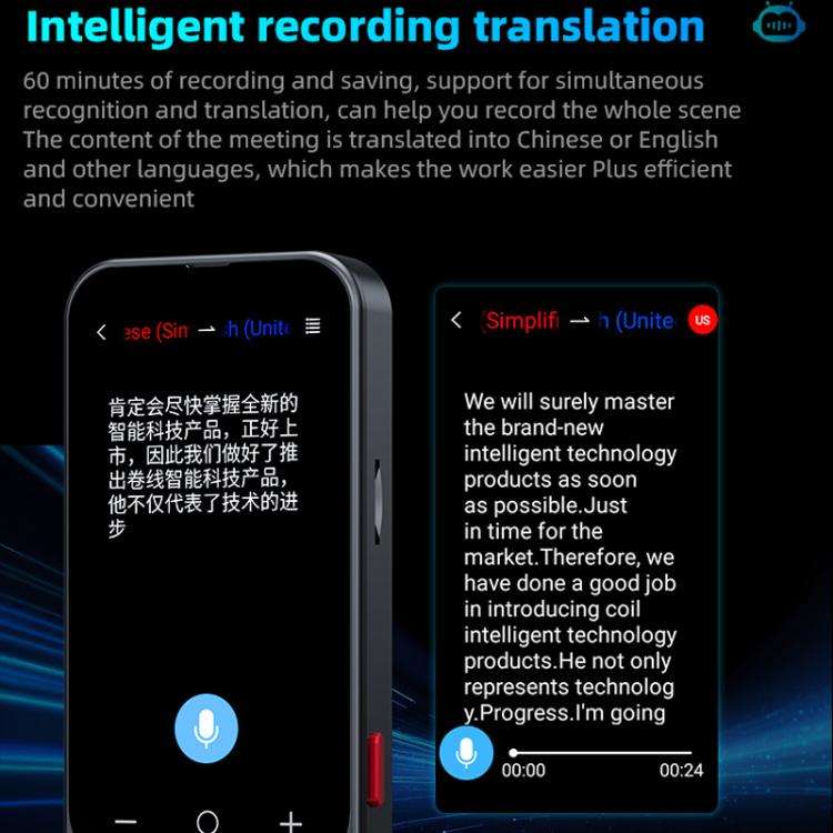 Z15W 3.1-inch Screen Multilanguage AI Translator Device 139 Online/17 Offline Languages, Real-Tim...