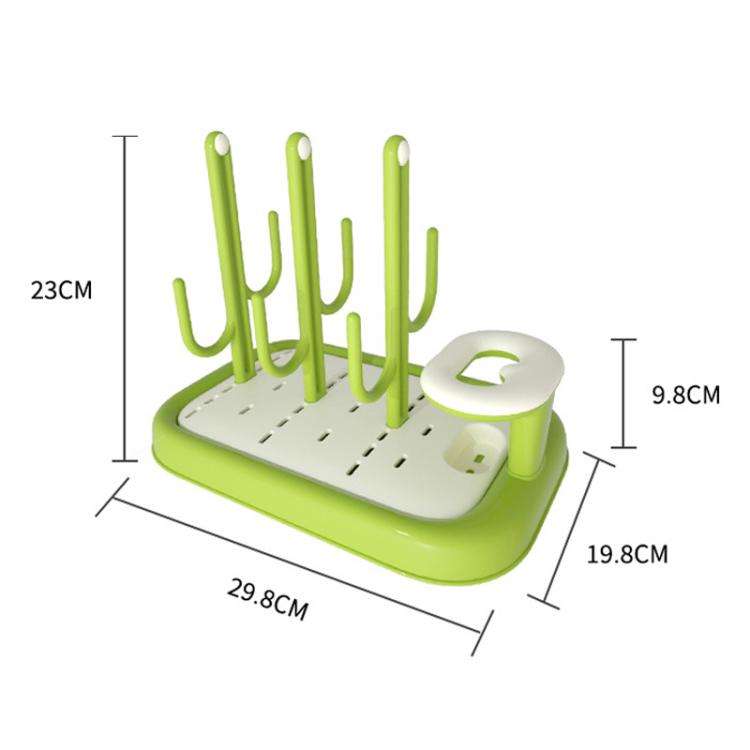 Baby Bottle Drying Rack Drain Drying Rack Insertable Bottle Brush Nipple Brush Storage Holder(Ora...