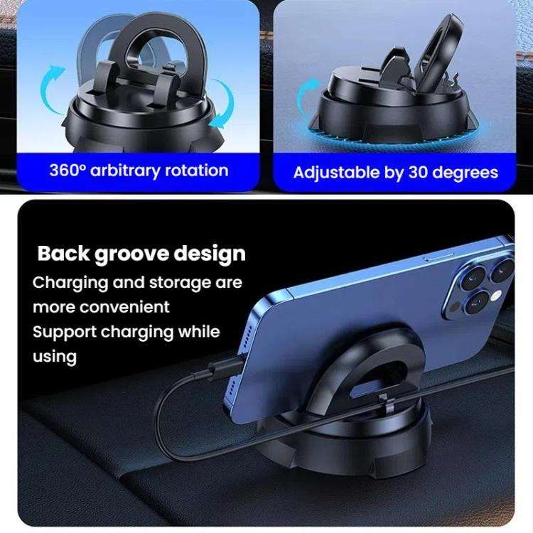 Car Navigation Stand Car Phone Holder 360 Rotating Powerful Adsorption Dashboard Multifunctional ...