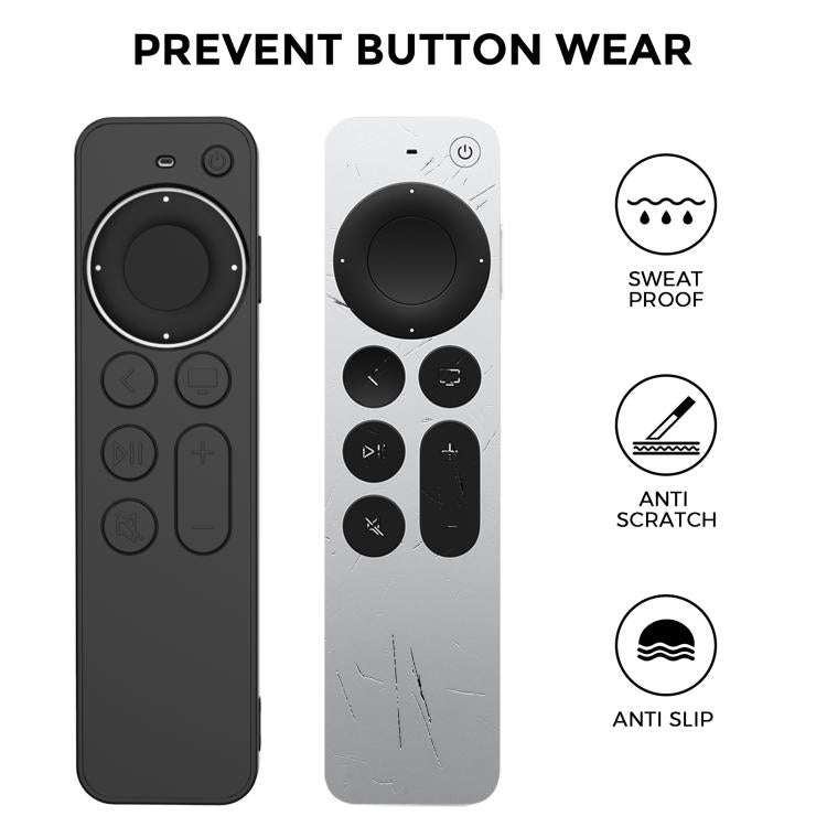 For Apple TV Siri Remote 2 / 3 AhaStyle PT167 Remote Control Silicone Protective Case(Blue)