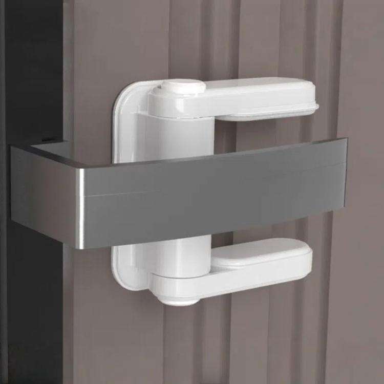 Children Security Lock Anti-Opening Anti-Pet Dogs Cats Open Cabinet Drawer Window Door Lock(White)