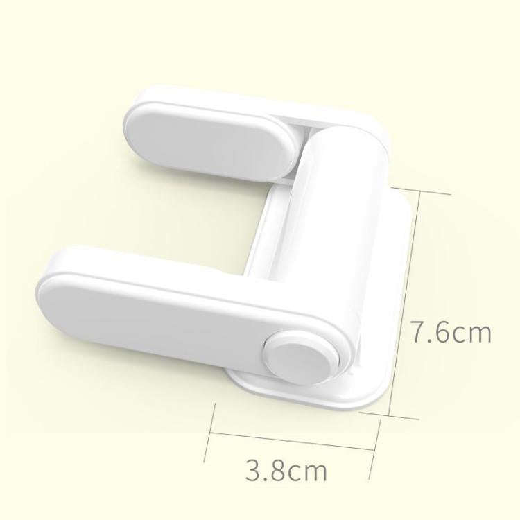 Children Security Lock Anti-Opening Anti-Pet Dogs Cats Open Cabinet Drawer Window Door Lock(White)
