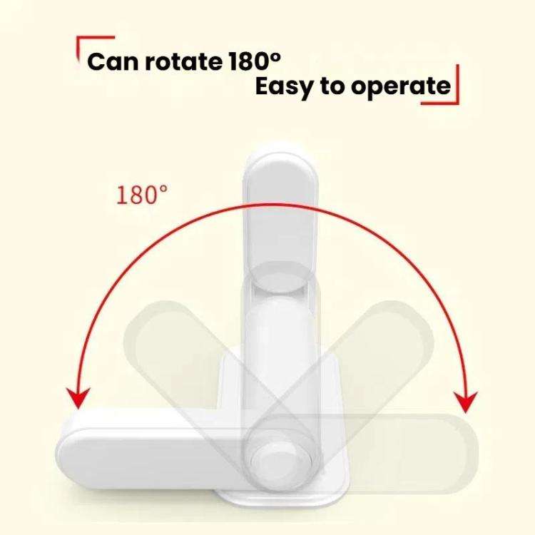 Children Security Lock Anti-Opening Anti-Pet Dogs Cats Open Cabinet Drawer Window Door Lock(White)