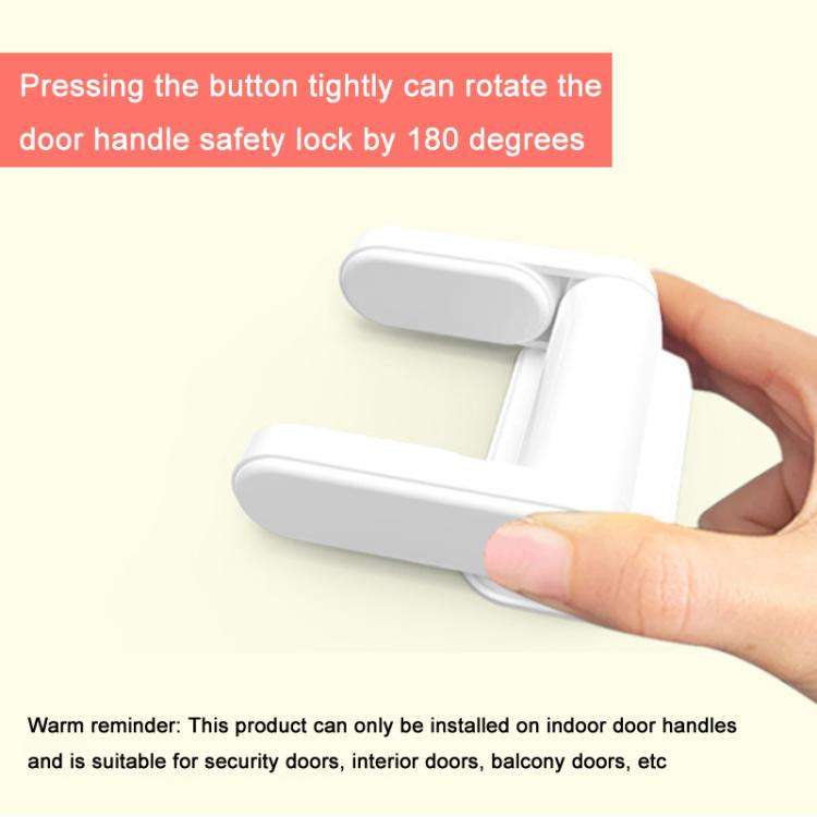 Children Security Lock Anti-Opening Anti-Pet Dogs Cats Open Cabinet Drawer Window Door Lock(White)