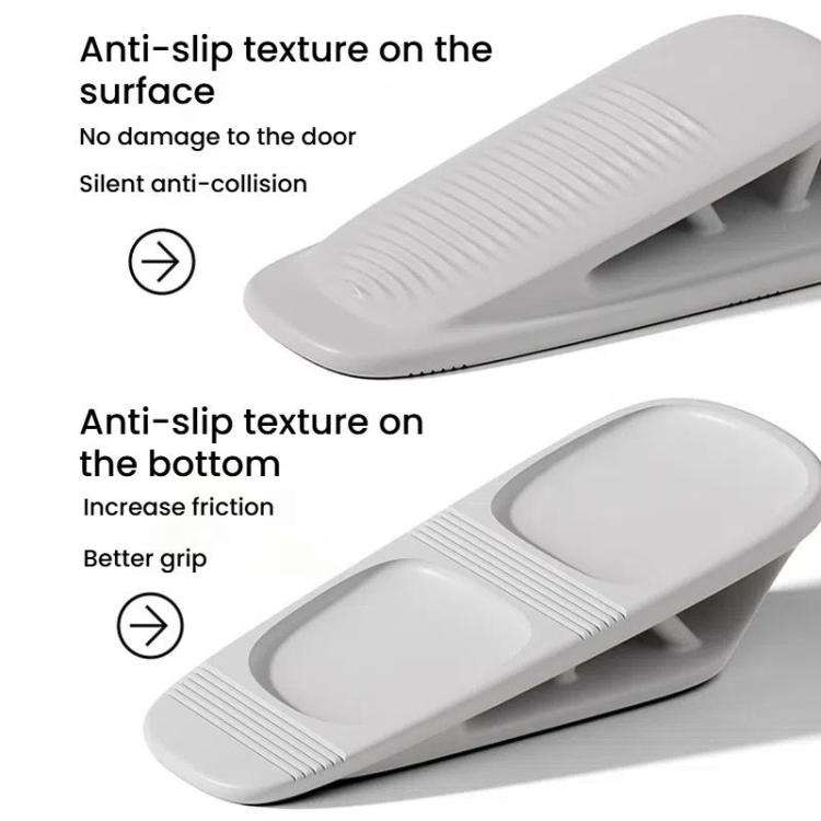 Silicone Door Stopper Anti-collision Household Door Stopper Free Punching Windproof Fixed Door Pl...