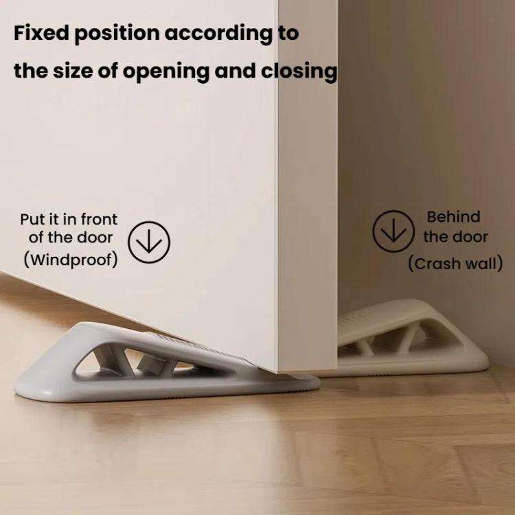 Silicone Door Stopper Anti-collision Household Door Stopper Free Punching Windproof Fixed Door Pl...