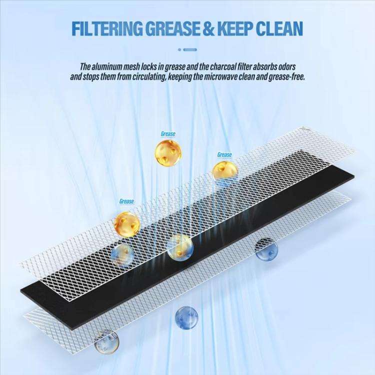 2pcs /Pack Microwave Charcoal Filter For GE WB02X11550 JX81L