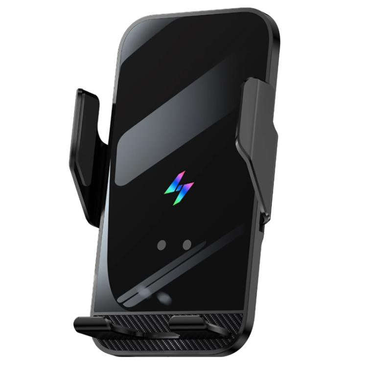 Car Air Outlet Wireless Charging Infrared Automatic Opening Closing Bracket(Black)