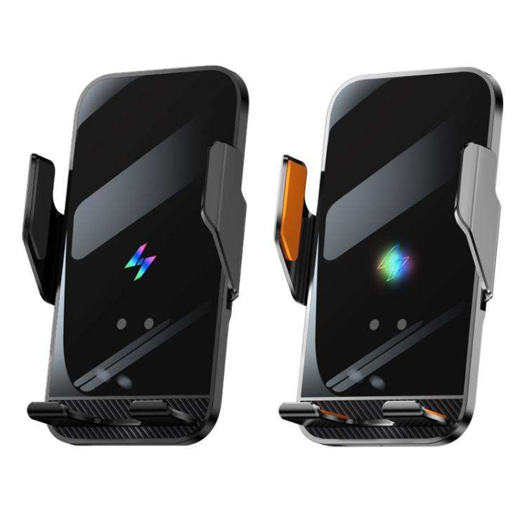 Car Air Outlet Wireless Charging Infrared Automatic Opening Closing Bracket(Black)