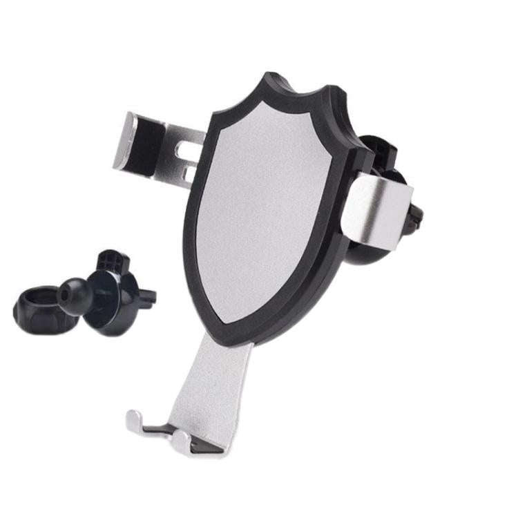 Air Outlet Clip-on Gravity 360-degree Rotating Car Phone Holder, Color: Silver Eagle Beak Clip