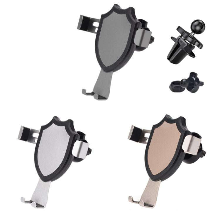 Air Outlet Clip-on Gravity 360-degree Rotating Car Phone Holder, Color: Gold Eagle Beak Clip