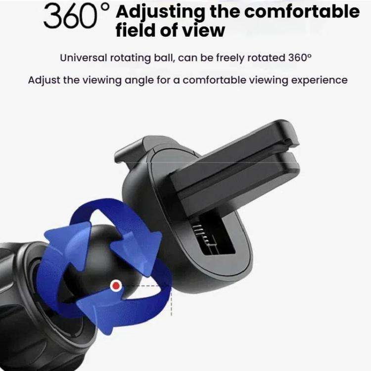 Air Outlet Clip-on Gravity 360-degree Rotating Car Phone Holder, Color: Gray Eagle Beak Clip
