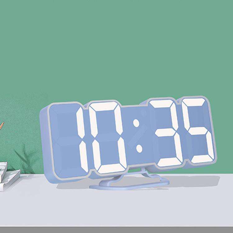 RGB Color Changing 3D Digital Clock With Voice Control, Adjustable Brightness, Temperature Displa...