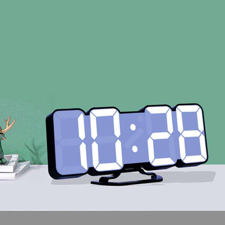 RGB Color Changing 3D Digital Clock With Voice Control, Adjustable Brightness, Temperature Displa...