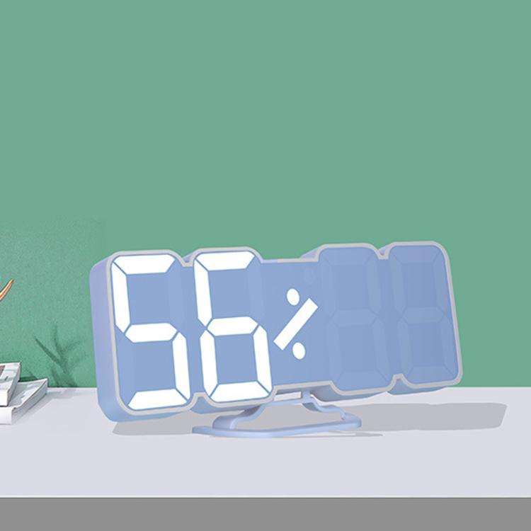 RGB Color Changing 3D Digital Clock With Voice Control, Adjustable Brightness, Temperature Displa...