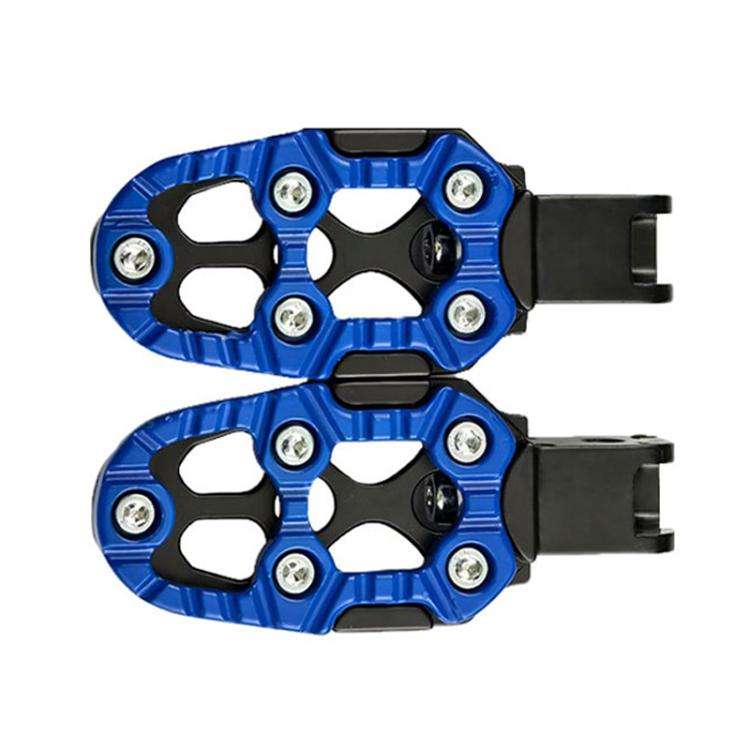 JT-001-1 CNC Aluminum Alloy Wear-resistant and Non-slip Pedals Universal Rear Pedals(Blue)