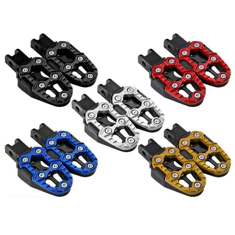JT-001-1 CNC Aluminum Alloy Wear-resistant and Non-slip Pedals Universal Rear Pedals(Red)