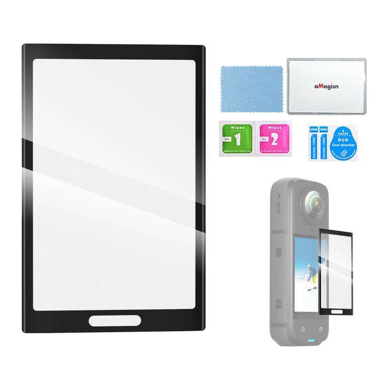 For Insta360 X5 / X4 aMagisn Tempered Glass Screen Protector Anti-Scratch 9H Hardness(1 Pack)