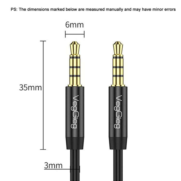 VegGieg 3.5mm Male To Male Aux Audio Cable Phone Computer Car Earphone Listening Audio Connection...