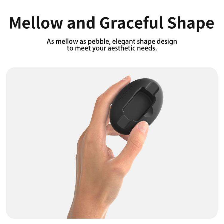 For Insta360 X5 / X4 aMagisn Silicone Base Desktop Stand Car Dashboard Holder(Black)