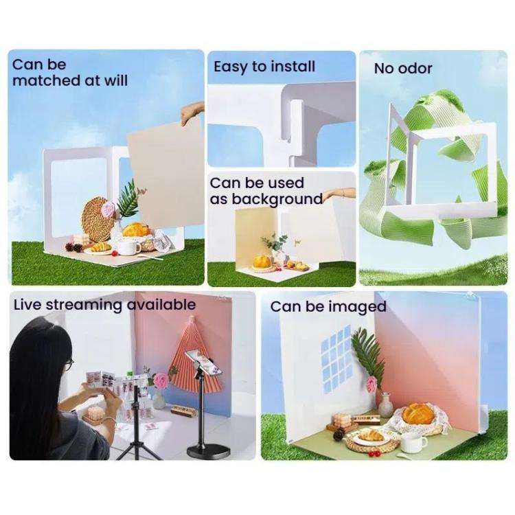 3D Shooting Background Board Live Broadcast Product Photography Props, Size: 35cm