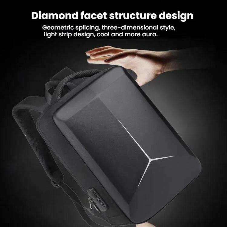 15.6-16.6 Inch Hard Shell Laptop Backpack with USB+Type-C Charging Ports Unisex Anti-Theft  Busin...