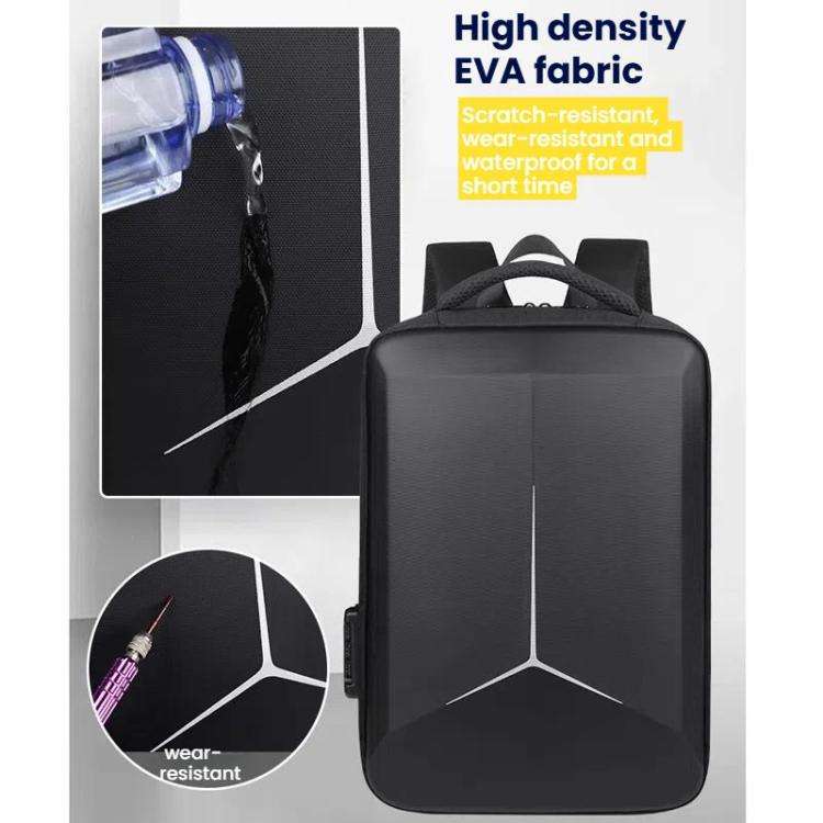 15.6-16.6 Inch Hard Shell Laptop Backpack with USB+Type-C Charging Ports Unisex Anti-Theft  Busin...