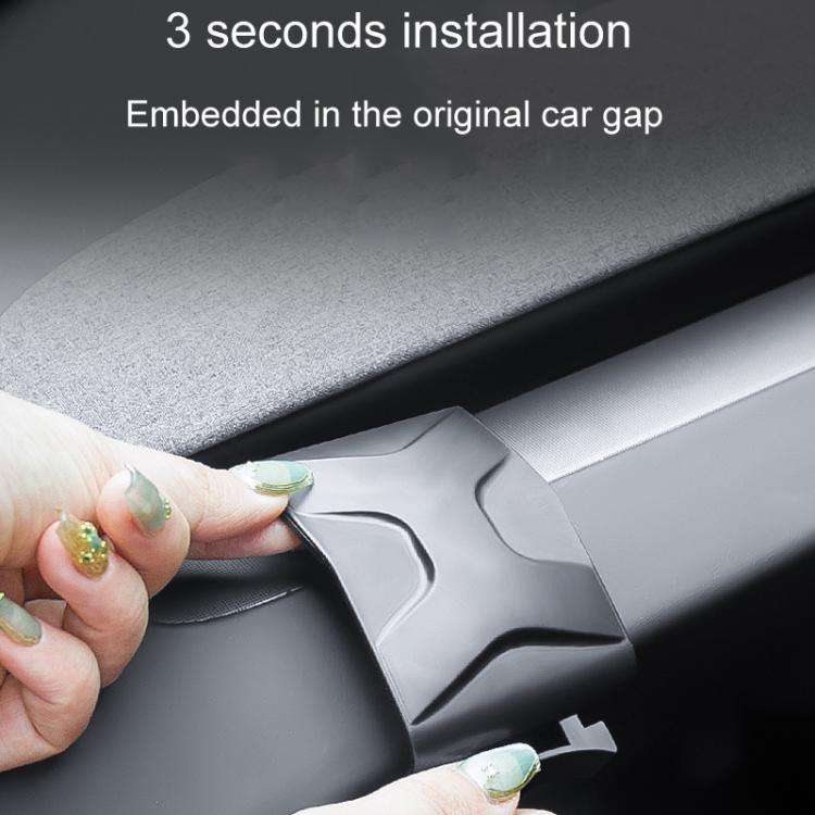 For Tesla Model 3 Car Dashboard Cup Holder Storage Mug Bracket Accessory(Black)