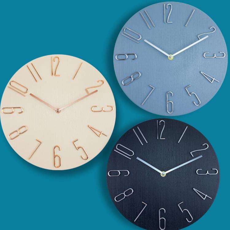 12 Inch Frameless Minimalist Wall Clock Silent Modern Quartz Clock for Living Room, Bedroom, Kitc...