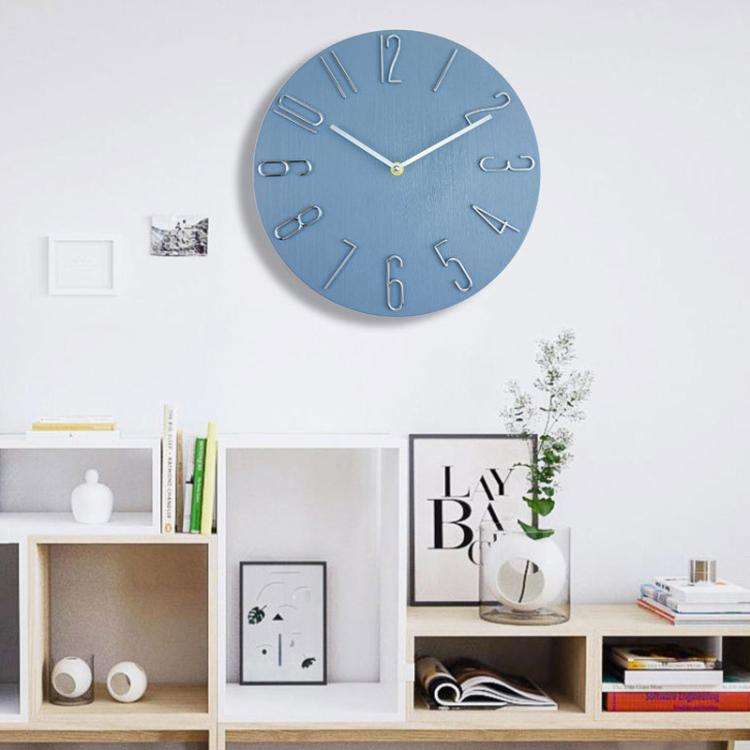 12 Inch Frameless Minimalist Wall Clock Silent Modern Quartz Clock for Living Room, Bedroom, Kitc...